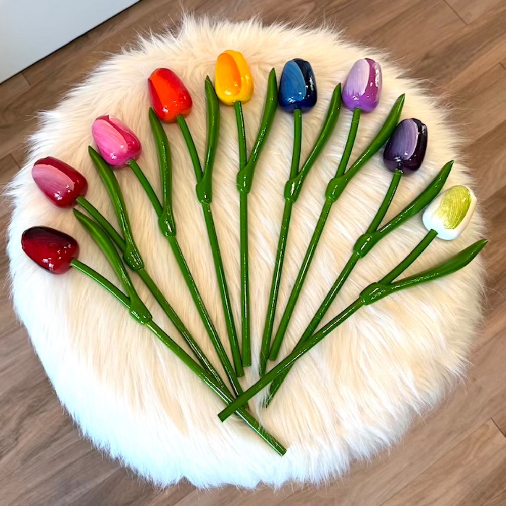 🌷Wood Tulip Bouquet from Holland! - Total 9 (NIB) - Picture 8 of 12